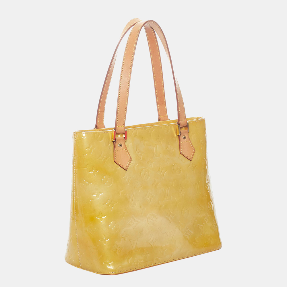 

Louis Vuitton Yellow/Brown Vernis Houston