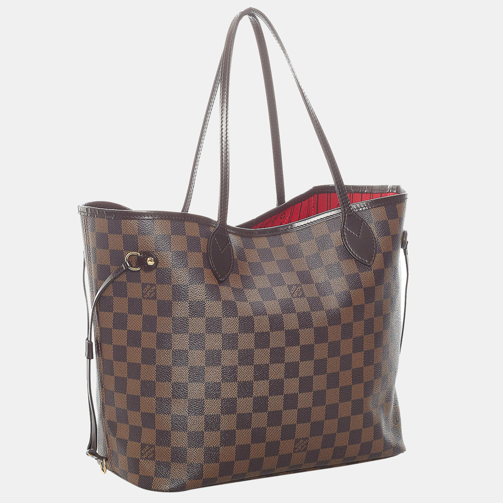 

Louis Vuitton Brown Damier Ebene Neverfull MM