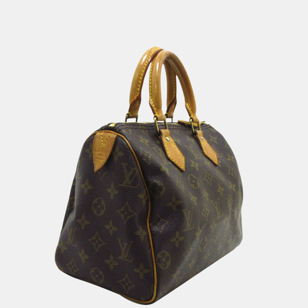 

Louis Vuitton Brown Monogram Speedy 25