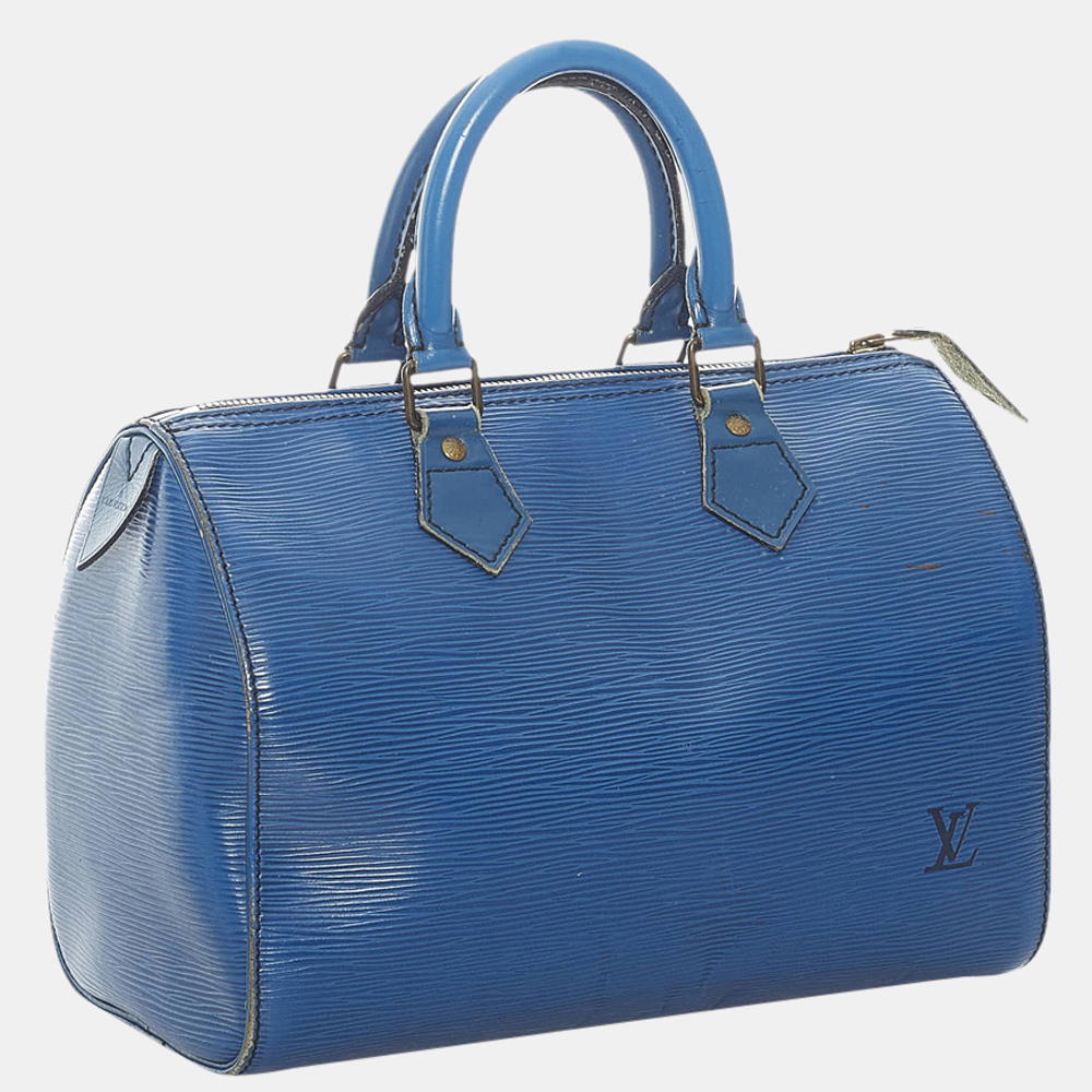 

Louis Vuitton Blue Epi Speedy 30
