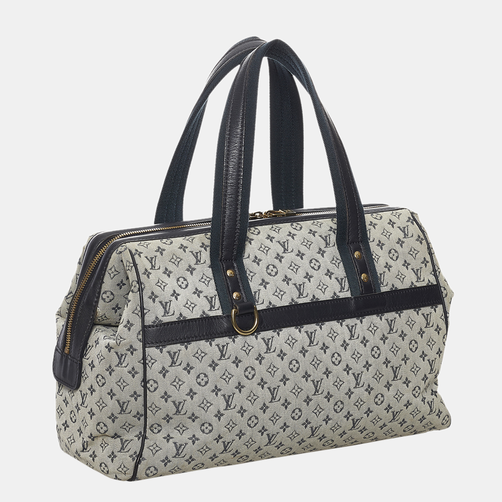 

Louis Vuitton Gray/Black Mini Lin Josephine GM
