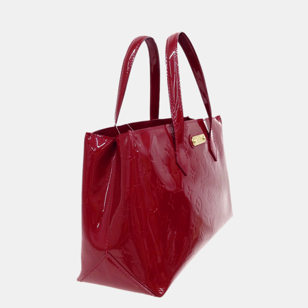 

Louis Vuitton Red Vernis Wilshire PM