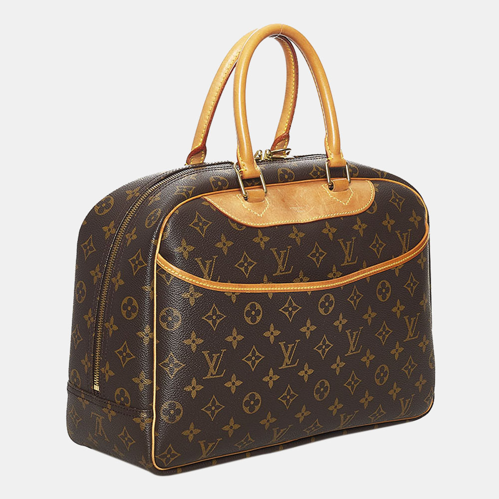 

Louis Vuitton Brown Monogram Canvas Deauville Satchel Bag