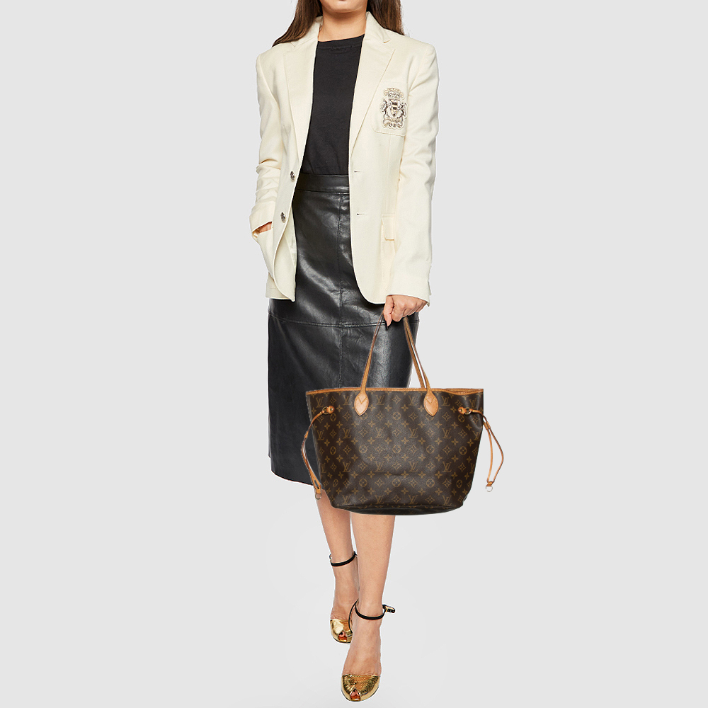 

Louis Vuitton Monogram Canvas MM Neverfull Tote, Brown