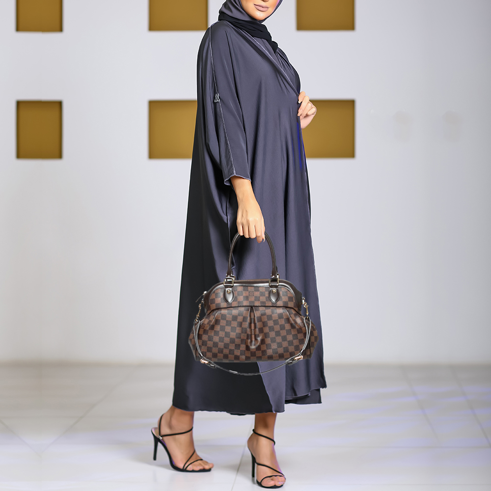 

Louis Vuitton Damier Ebene Canvas Trevi PM Bag, Brown