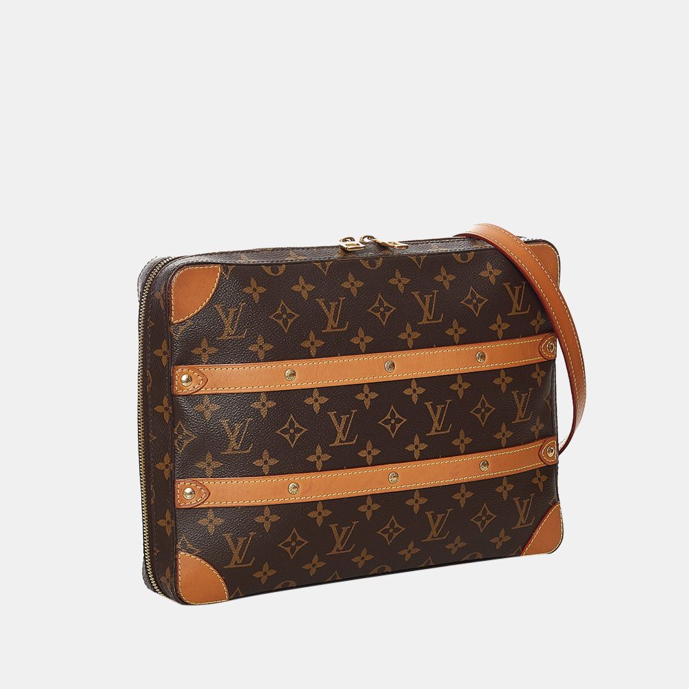 

Louis Vuitton Monogram Soft Trunk Messenger, Brown