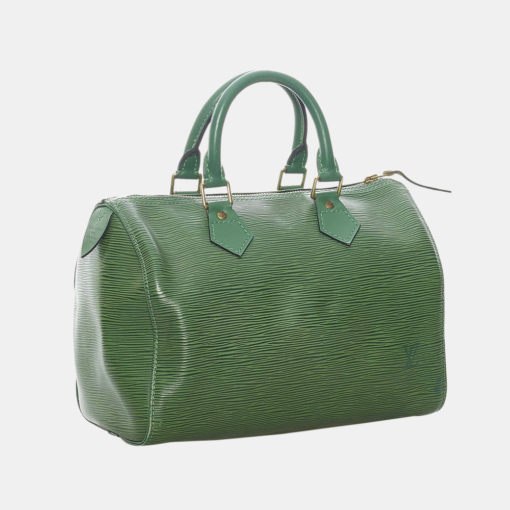 

Louis Vuitton Green Epi Speedy 25