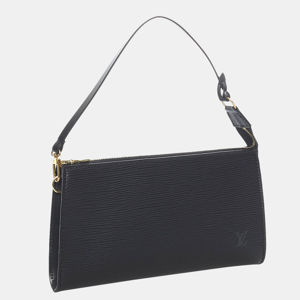 

Louis Vuitton Black Epi Pochette Accessoires