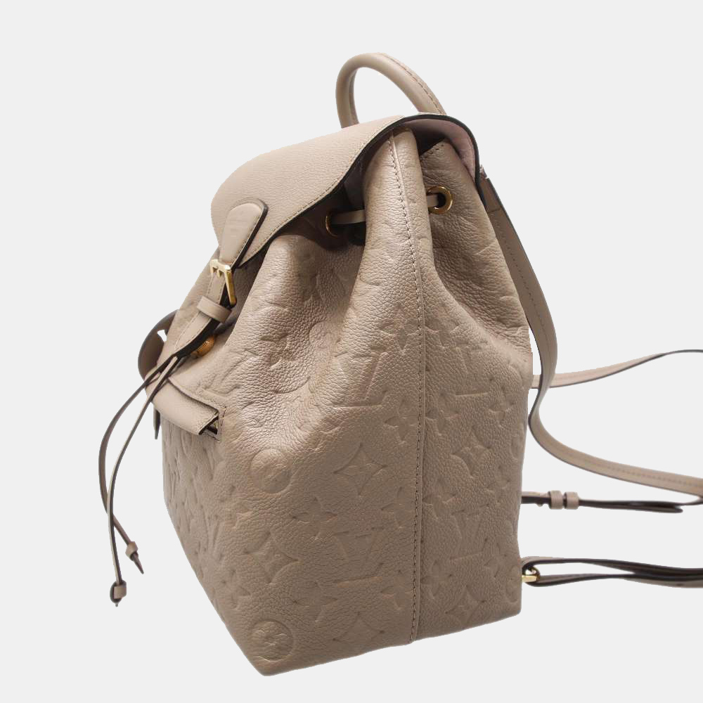 

Louis Vuitton White Monogram Empreinte Leather Montsouris PM Backpack