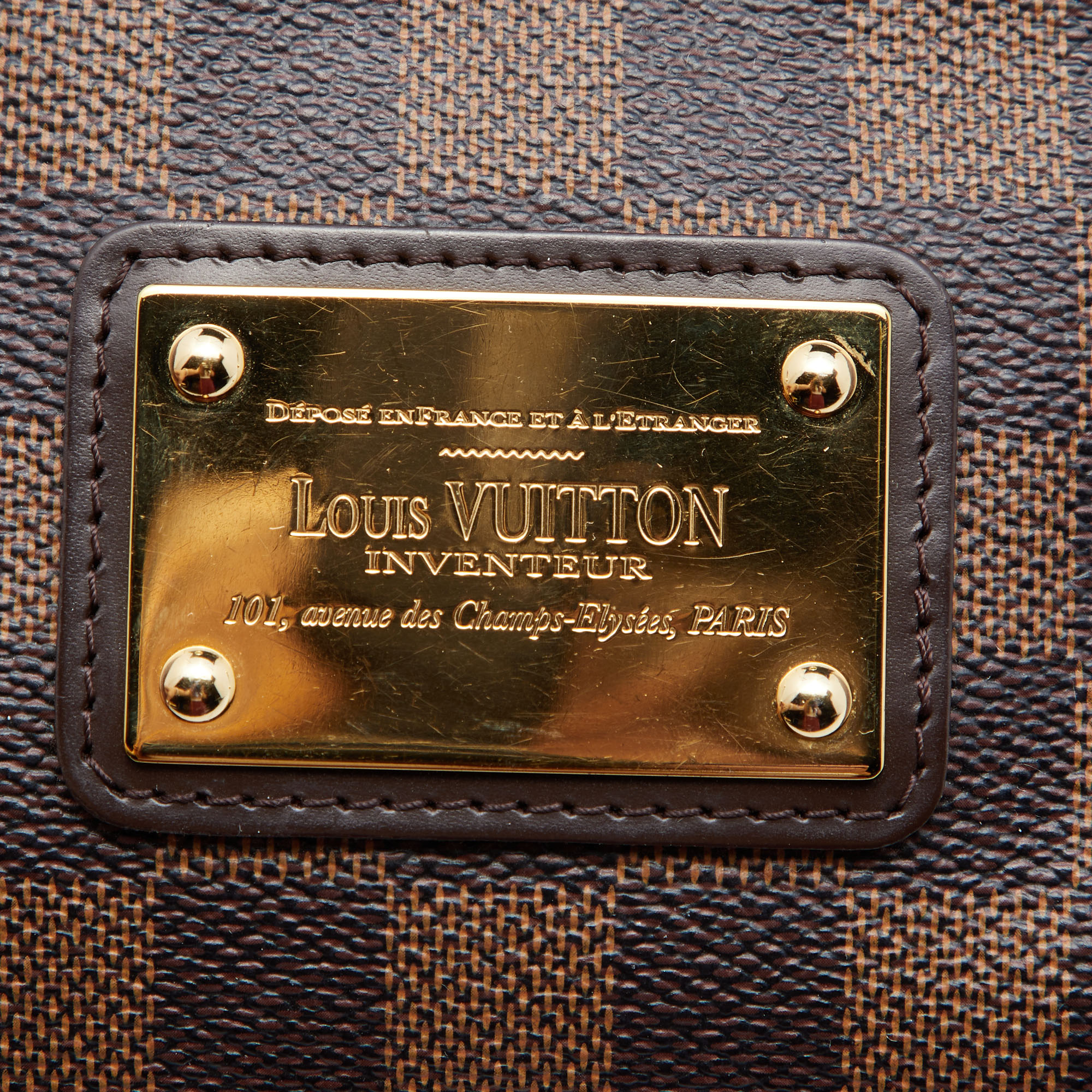 Louis Vuitton Damier Ebene Canvas Eva Pochette Louis Vuitton