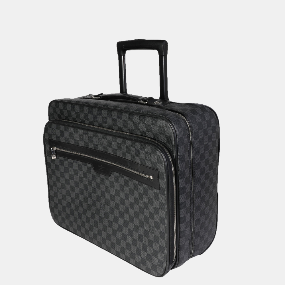 

Louis Vuitton Damier Graphite Canvas Pilot Case, Black