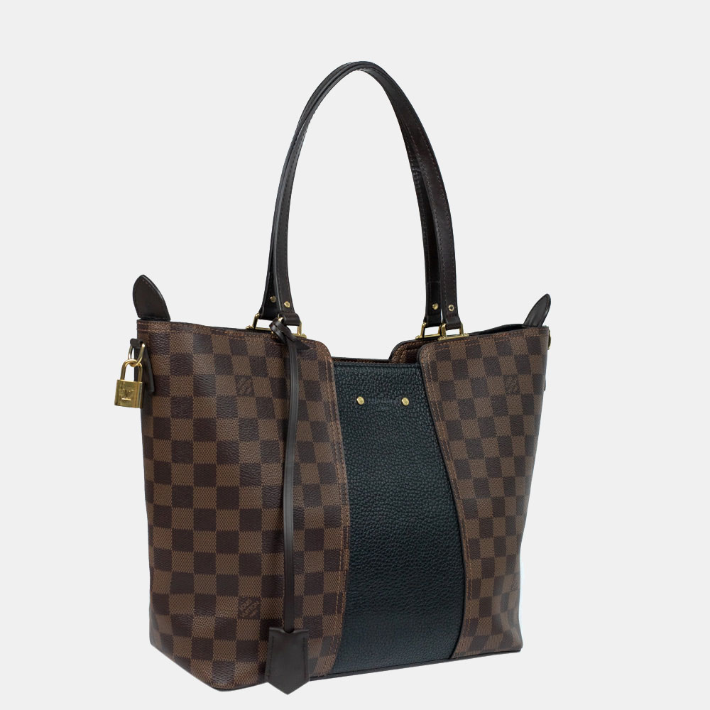 Louis Vuitton Brown Damier Ebene Canvas Jersey Tote Bag  - buy with discount