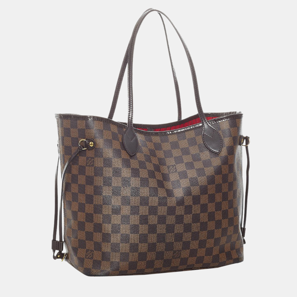 

Louis Vuitton Brown Damier Ebene Canvas Neverfull MM Tote Bag