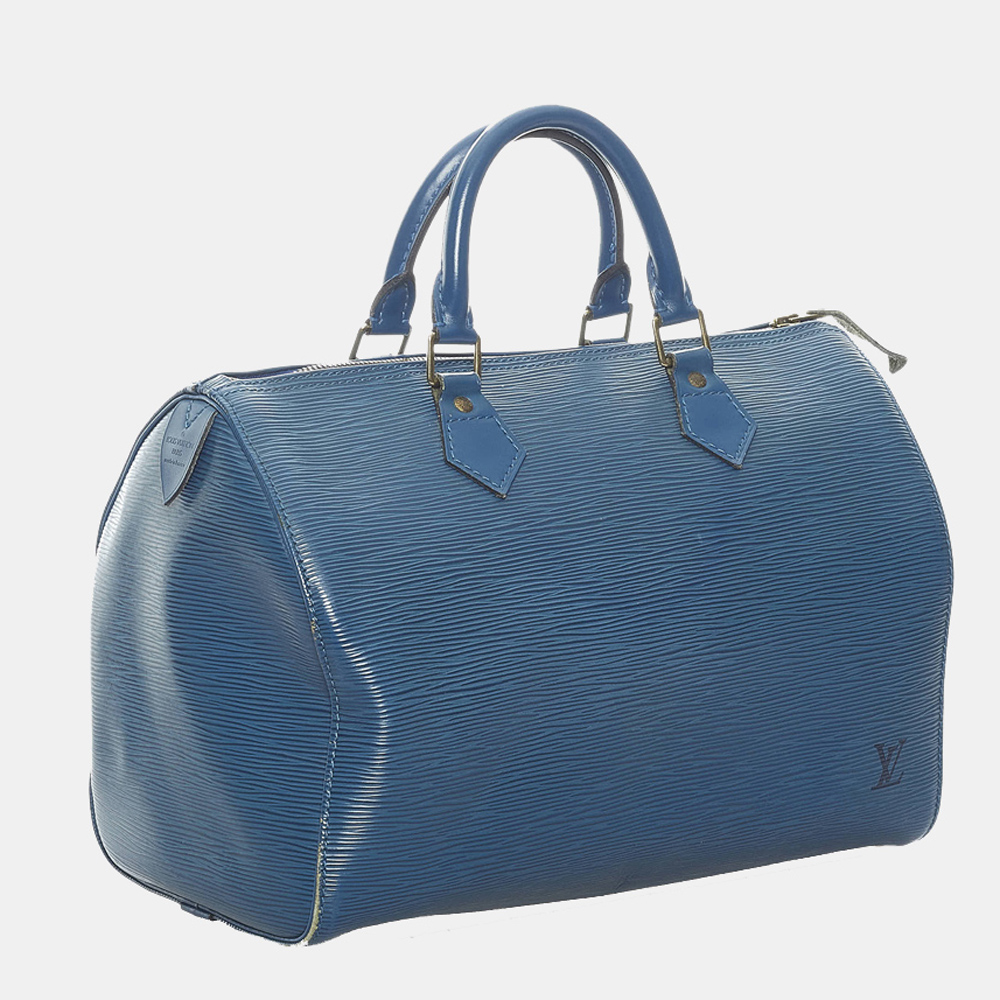 

Louis Vuitton Blue Epi Speedy 30