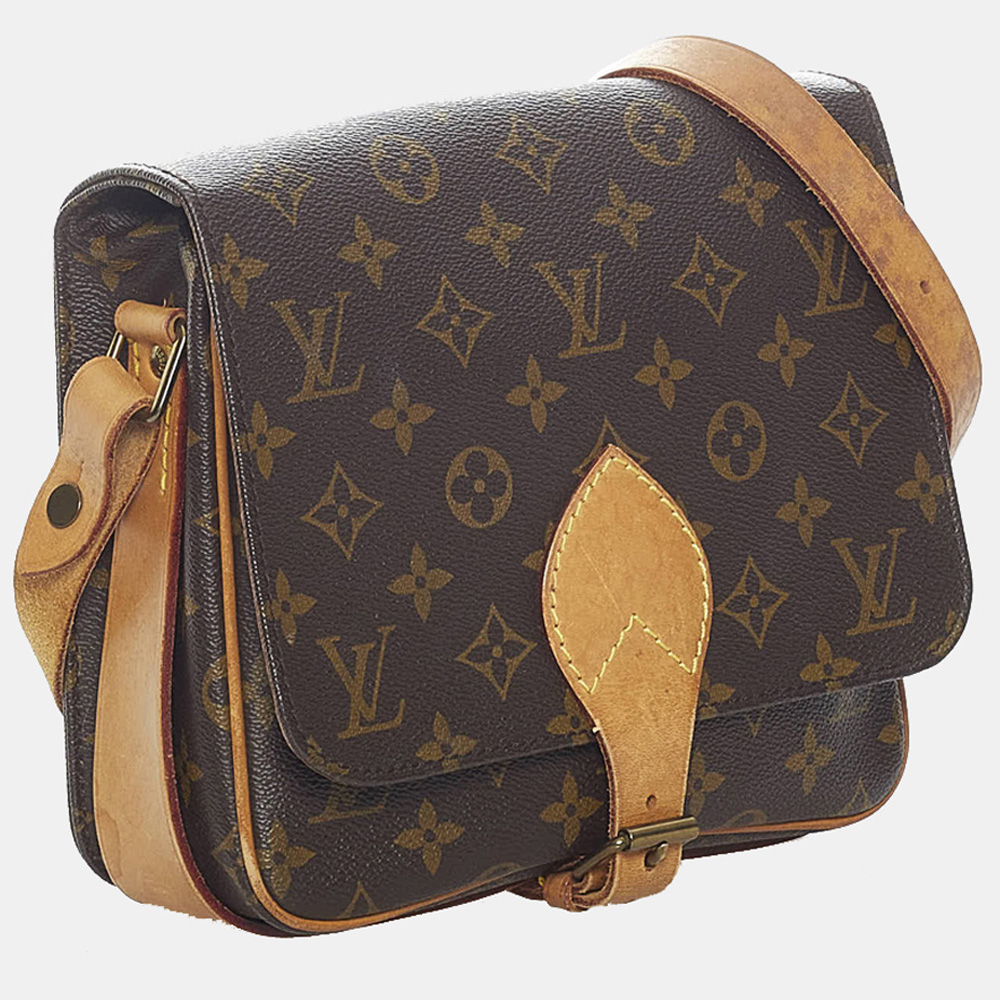 

Louis Vuitton Monogram Cartouchiere MM, Brown