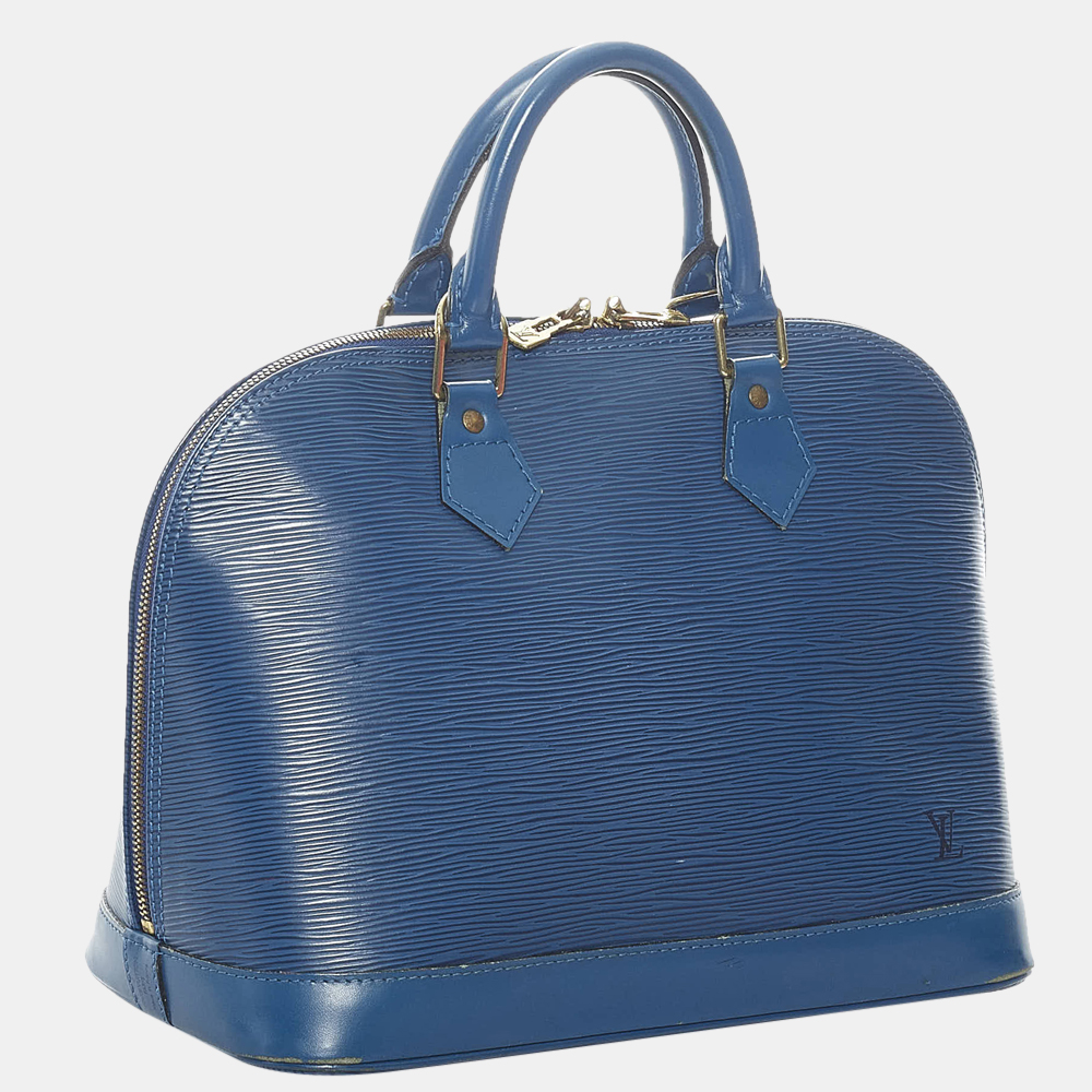 

Louis Vuitton Blue Epi Alma PM