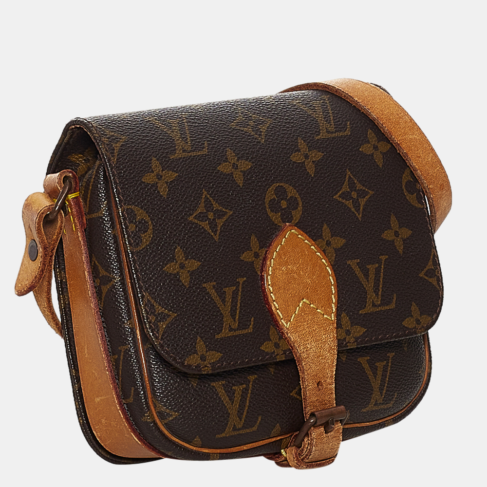 

Louis Vuitton Brown Monogram Cartouchiere PM