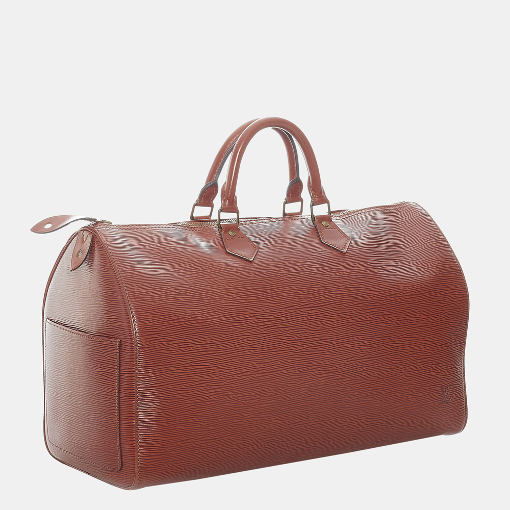 

Louis Vuitton Brown Epi Speedy 40