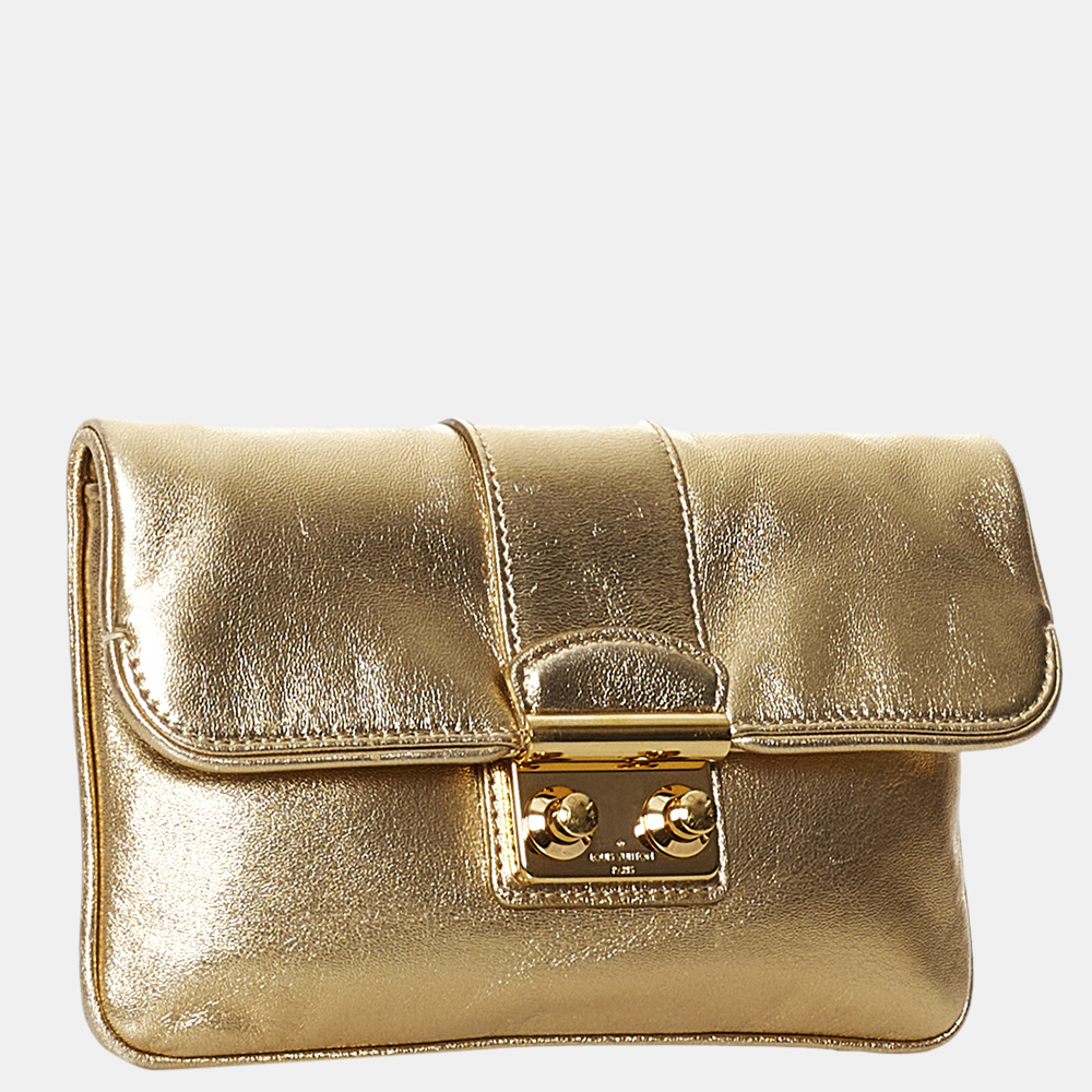 

Louis Vuitton Gold Sofia Coppola Clutch Bag