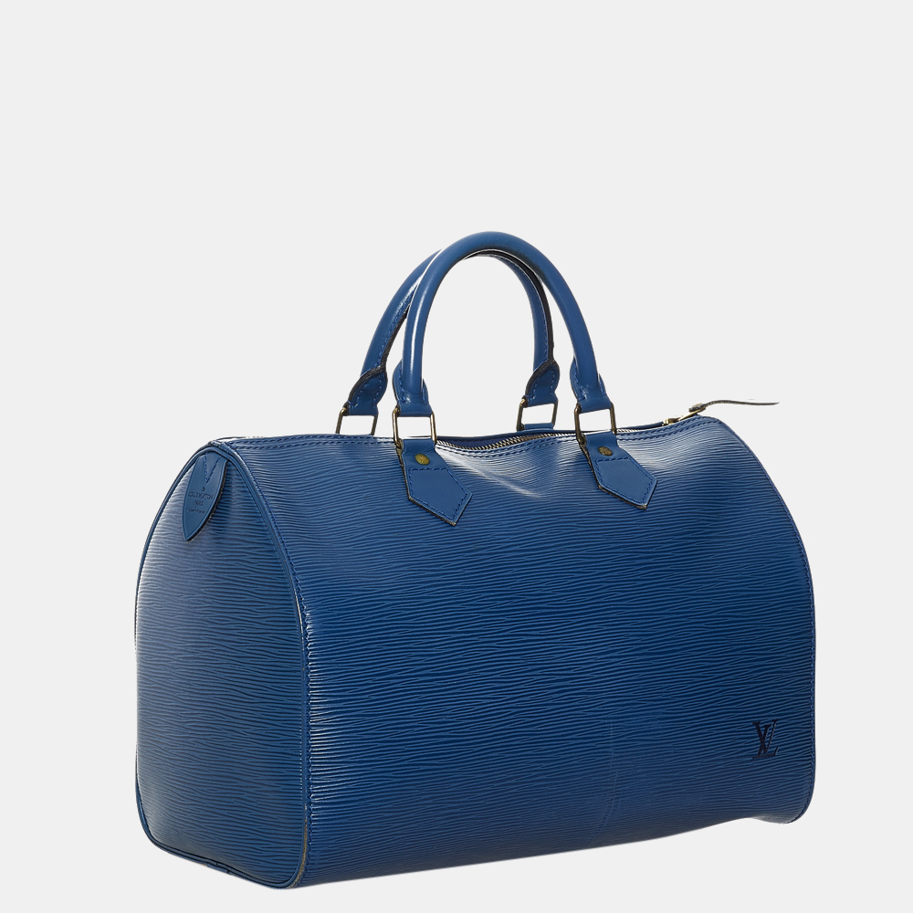 

Louis Vuitton Blue Epi Speedy 30