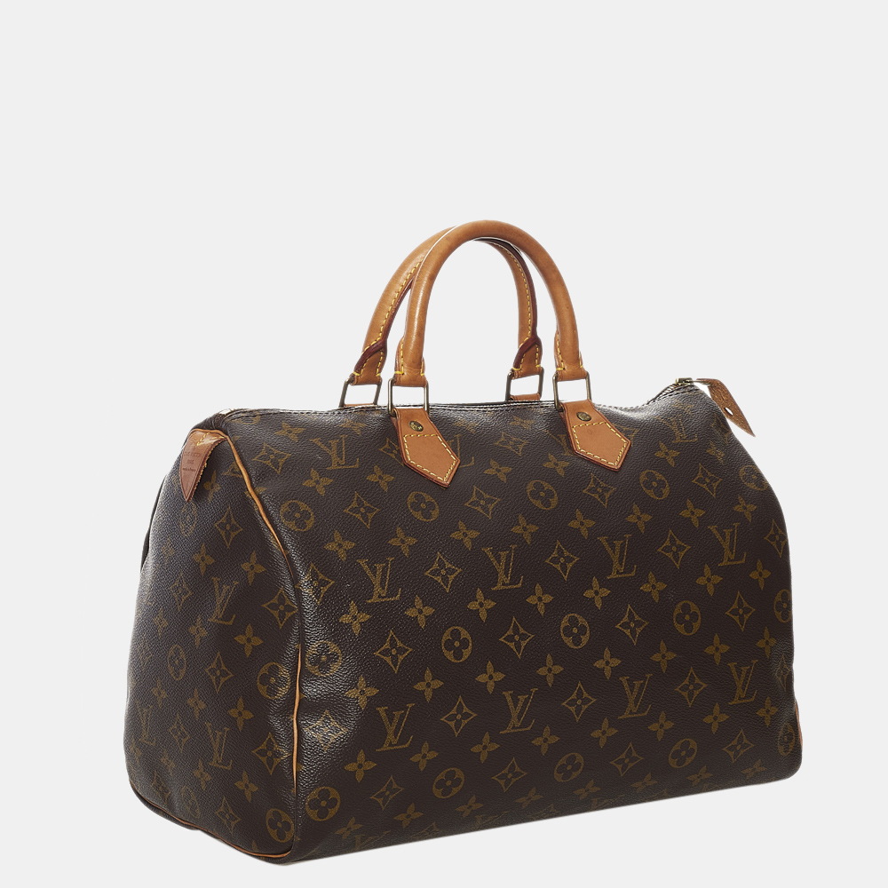 

Louis Vuitton Brown Monogram Speedy 35