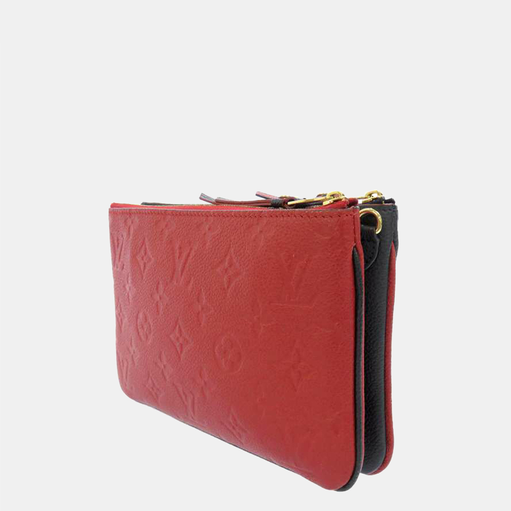 

Louis Vuitton Blue/Red Monogram Empreinte Double Zip Pochette