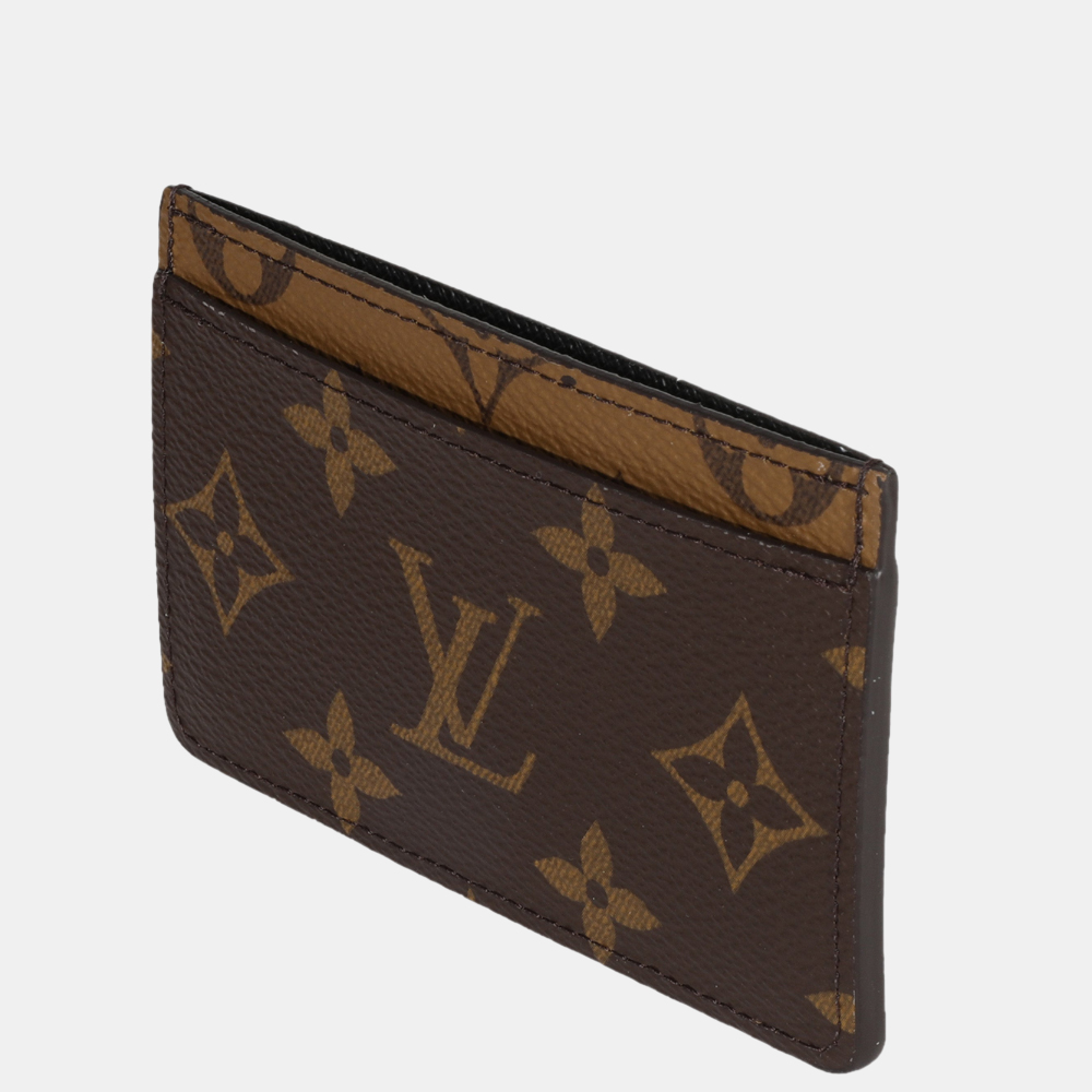 

Louis Vuitton Brown Monogram Canvas Reverse Card Holder Wallet