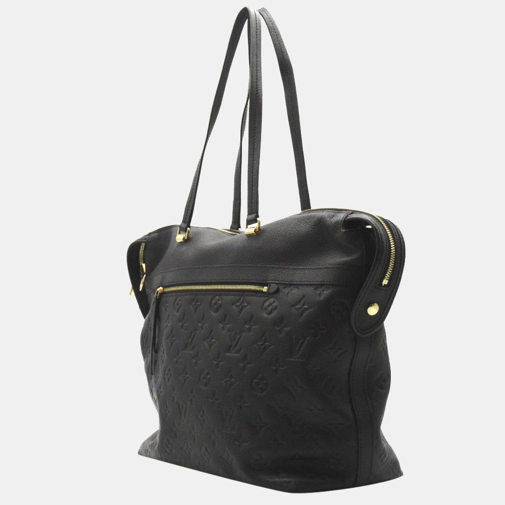 

Louis Vuitton Black Monogram Leather Empreinte Bastille MM Shoulder Bag