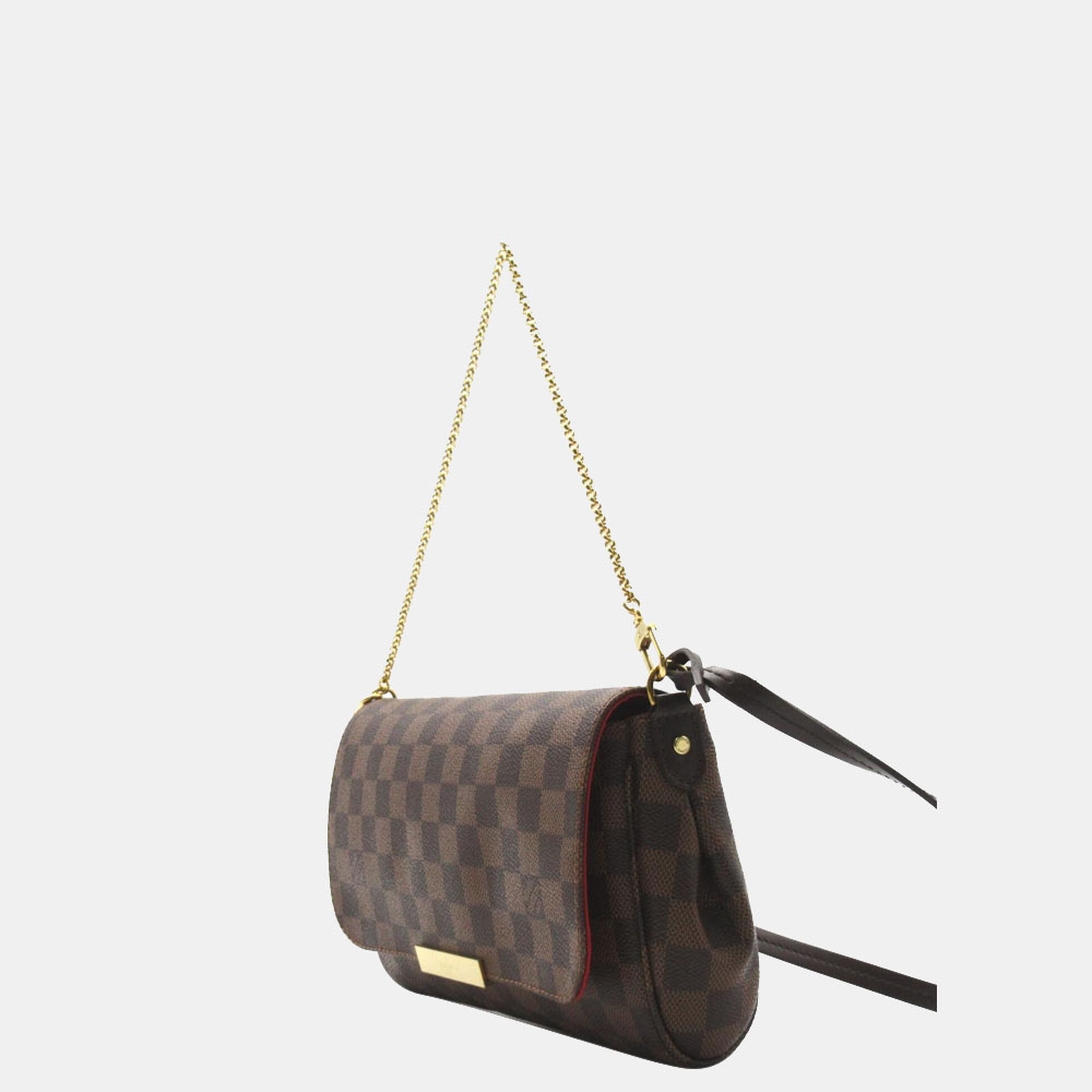 

Louis Vuitton Brown Damier Ebene Canvas Favorite PM Shoulder Bag