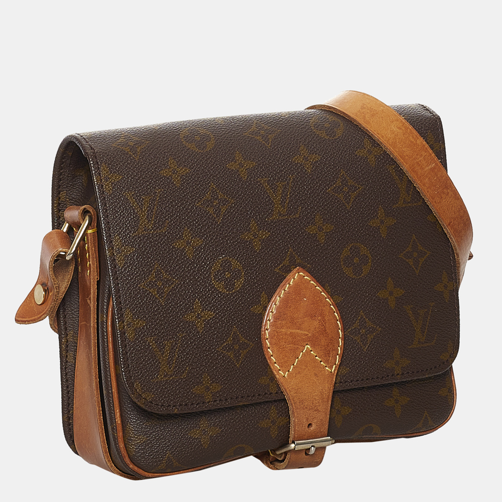 

Louis Vuitton Brown Monogram Cartouchiere PM