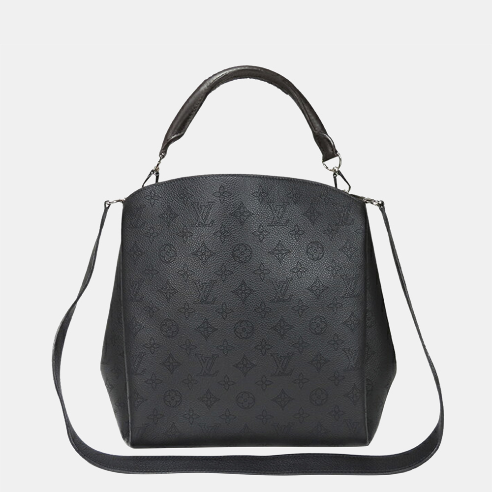 Louis Vuitton, Babylone PM Mahina Bag, black grained lea…