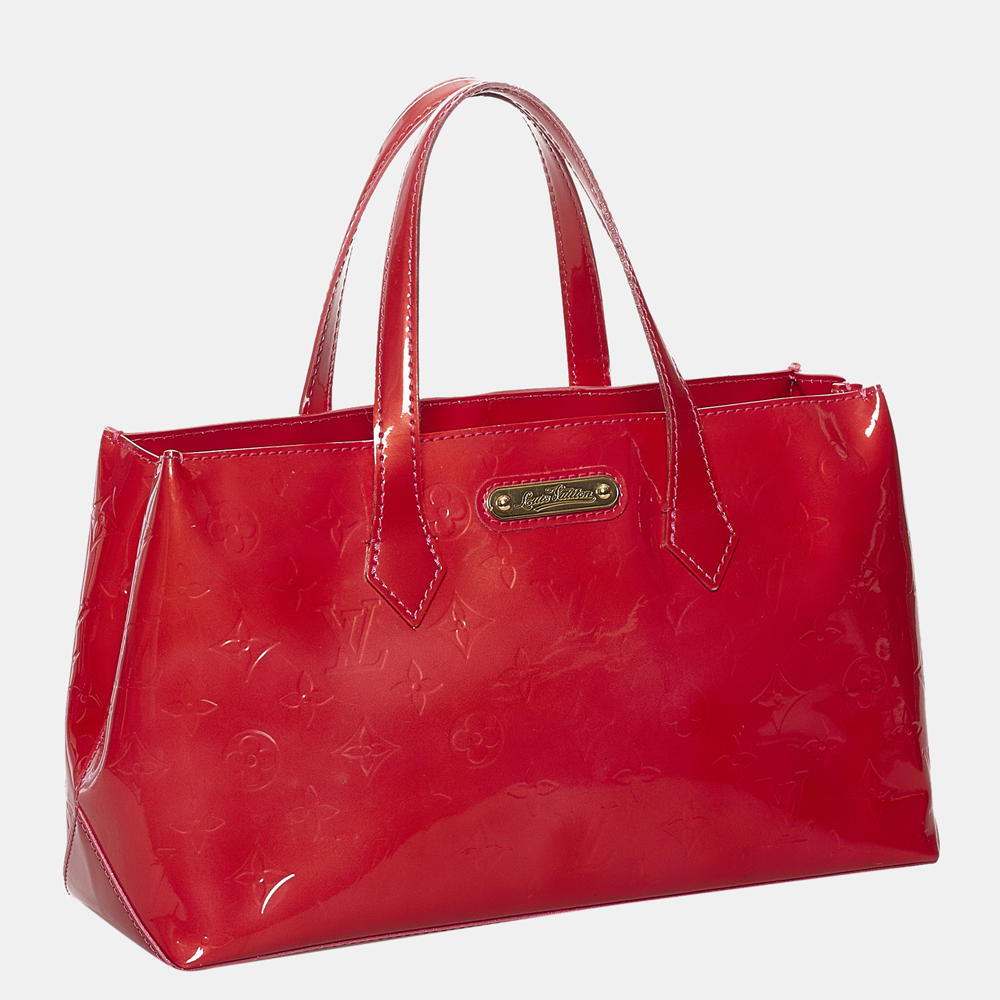 

Louis Vuitton Red Vernis Wilshire PM