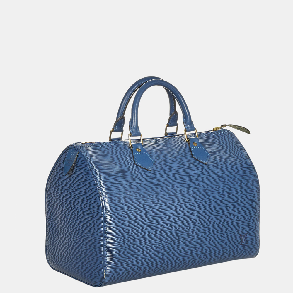 

Louis Vuitton Blue Epi Speedy 30