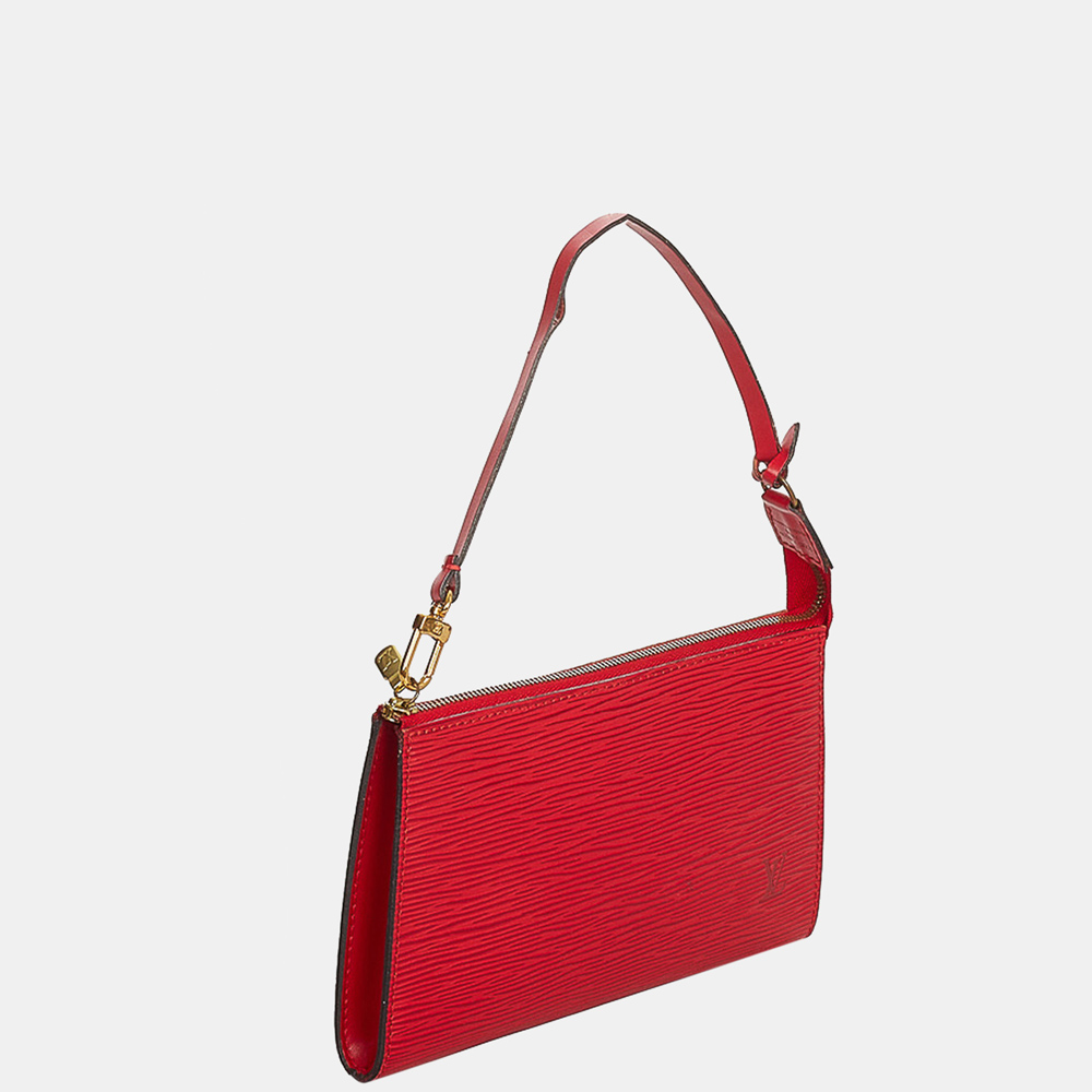 

Louis Vuitton Red Epi Pochette Accessoires