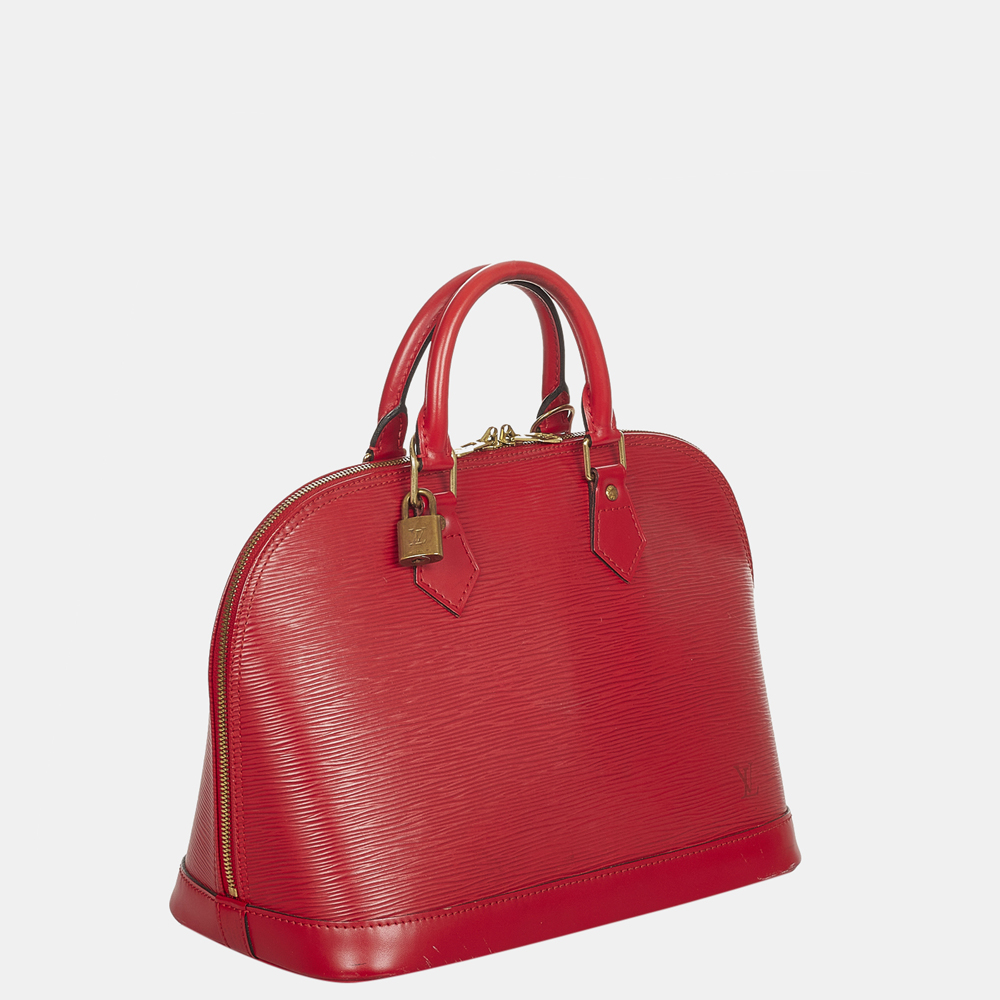 

Louis Vuitton Red Epi Alma PM