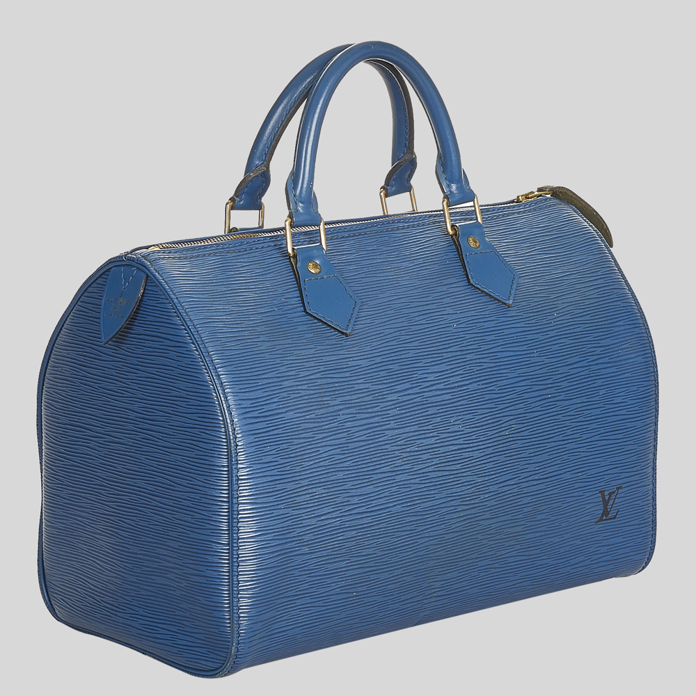

Louis Vuitton Blue Epi Speedy 30