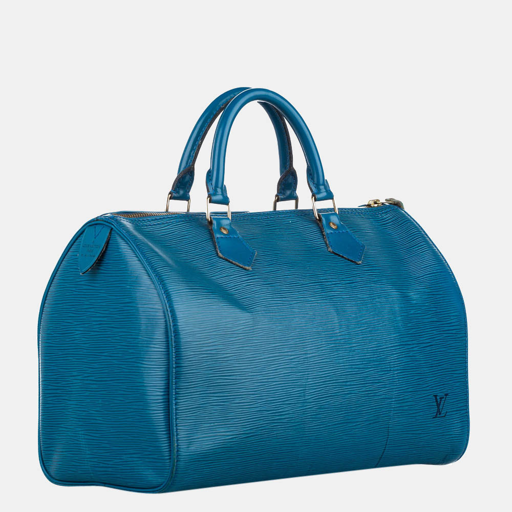 

Louis Vuitton Blue Epi Speedy 30