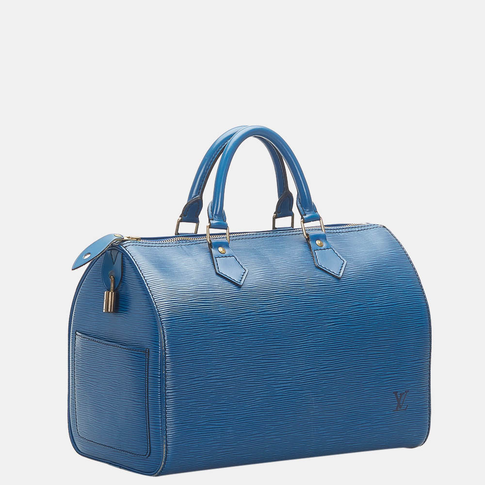 

Louis Vuitton Blue Epi Speedy 30