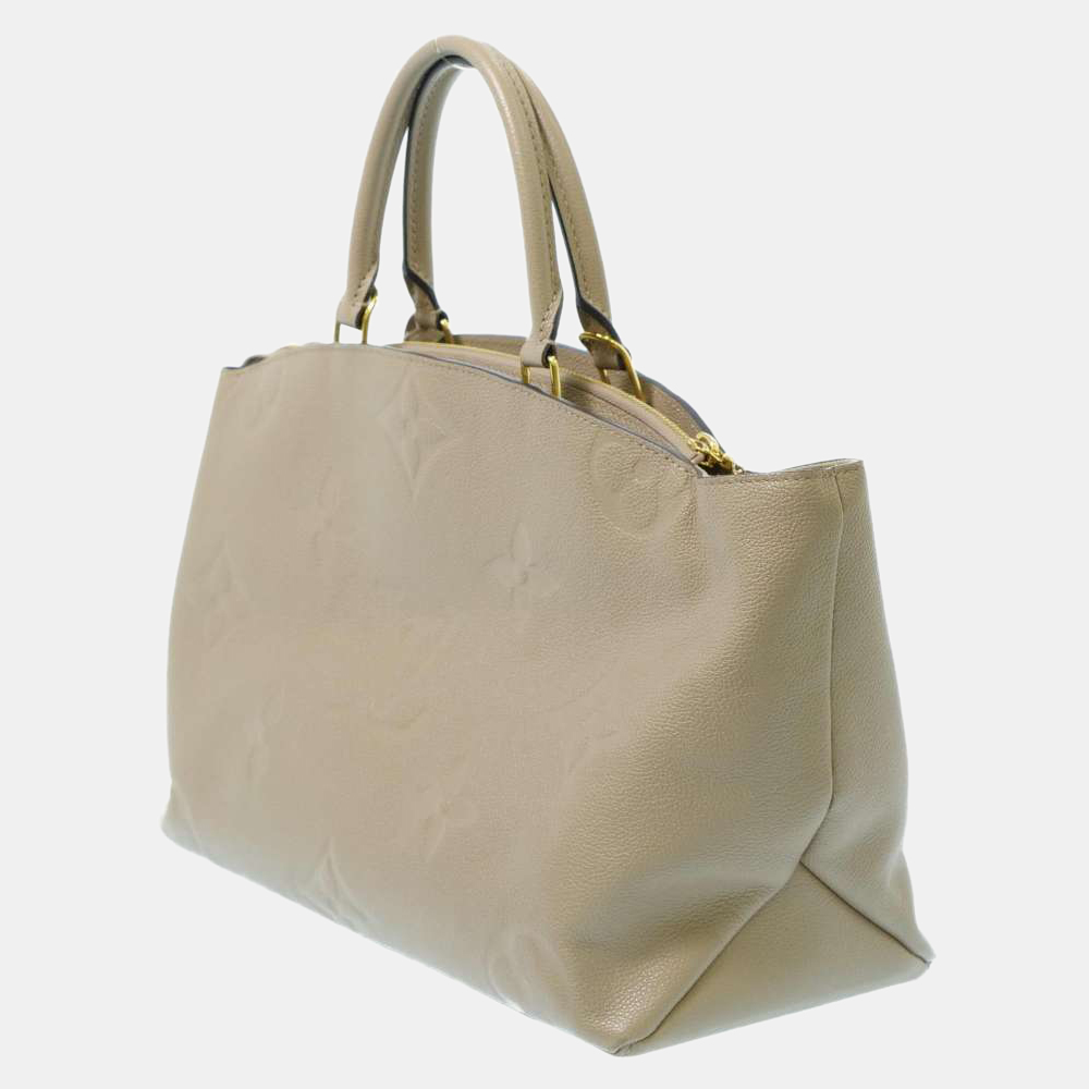 

Louis Vuitton Beige Monogram Empreinte Leather Grand Palais MM Tote Bag