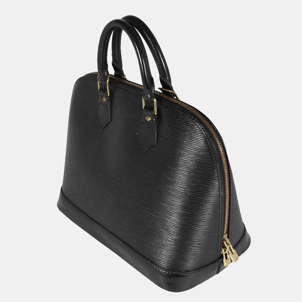

Louis Vuitton Black Epi Leather Alma PM Bag