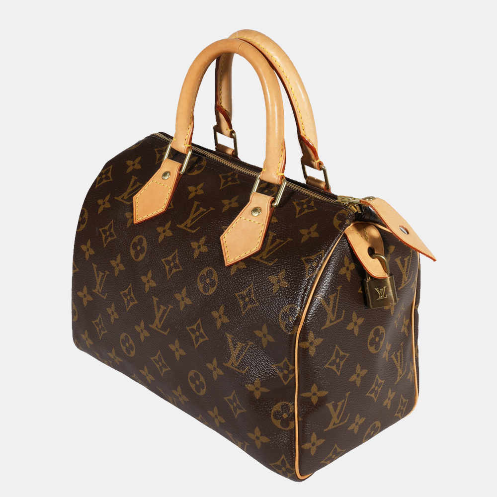 

Louis Vuitton Monogram Canvas Speedy 25 Bag, Brown