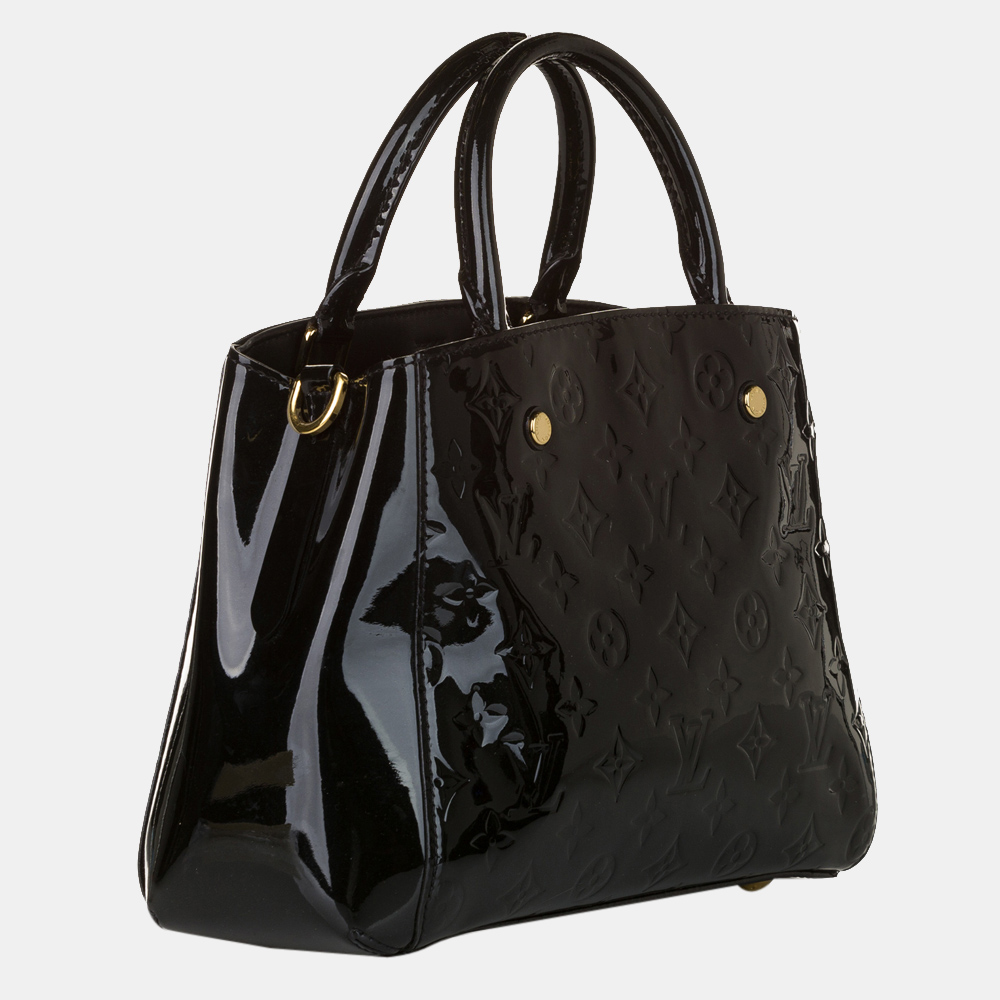 

Louis Vuitton Black Vernis Montaigne BB