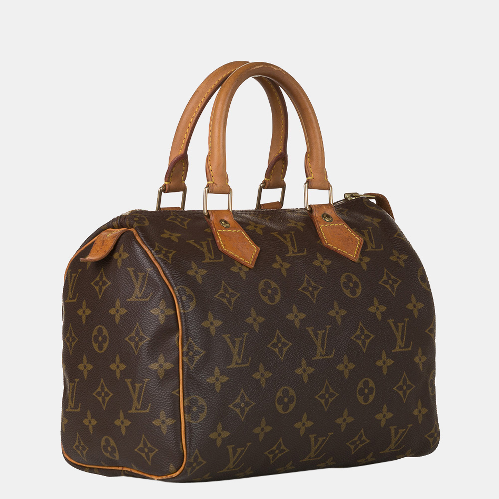 

Louis Vuitton Brown Monogram Speedy 25