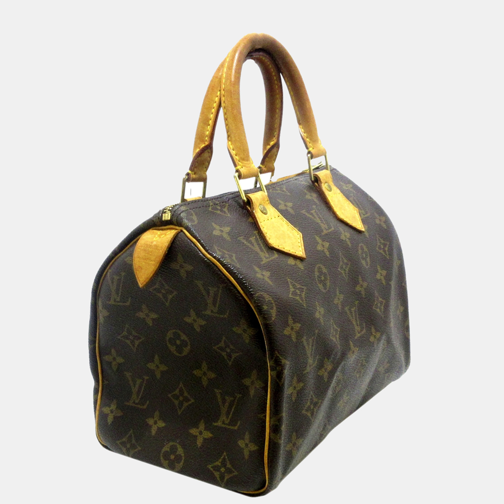 

Louis Vuitton Brown Monogram Speedy 25