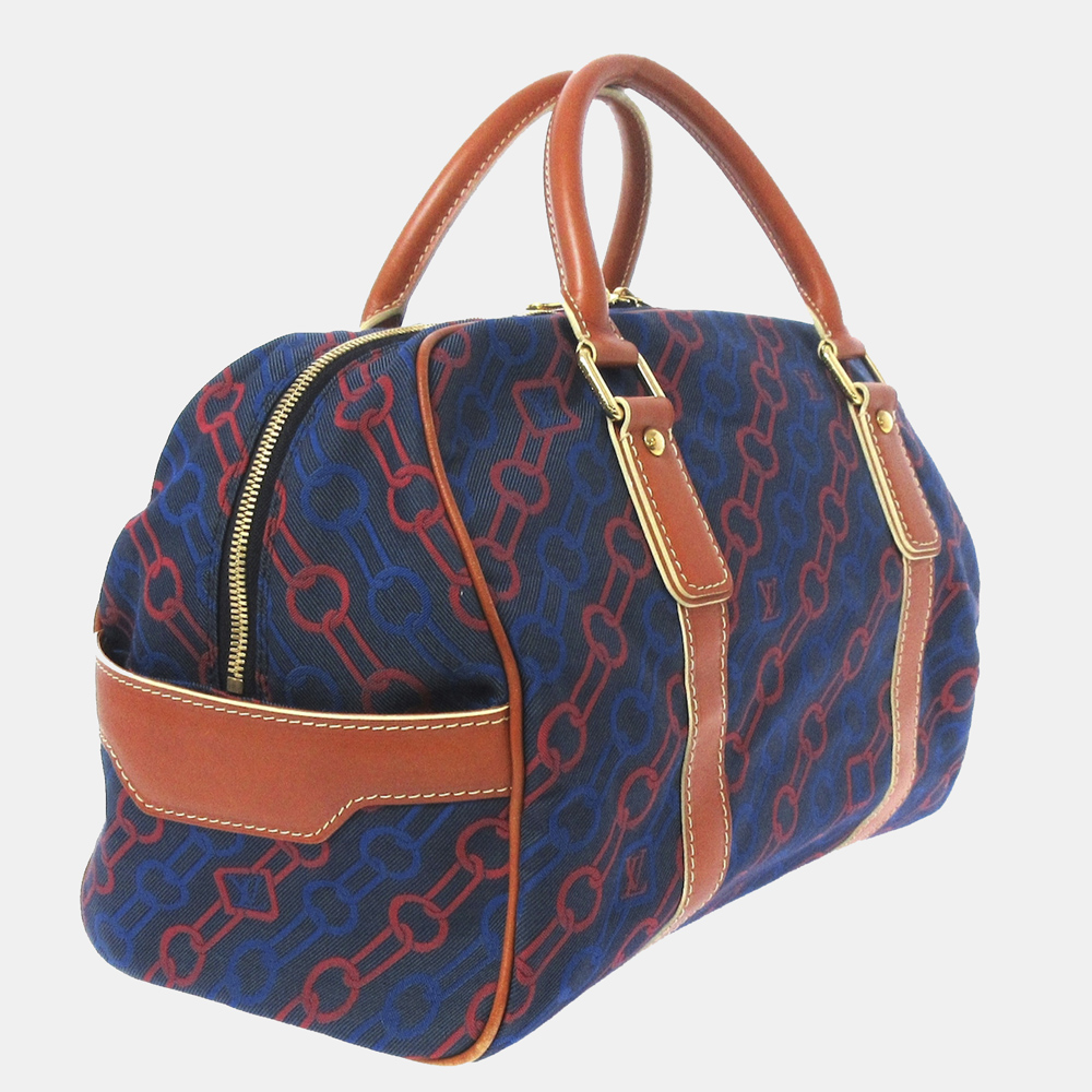 

Louis Vuitton Blue/Brown/Navy Blue Canvas Weekend Bag