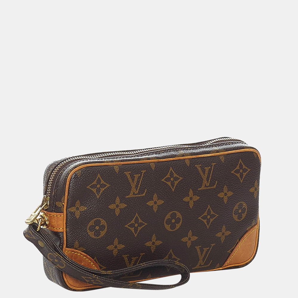 

Louis Vuitton Brown Monogram Marly Dragonne PM