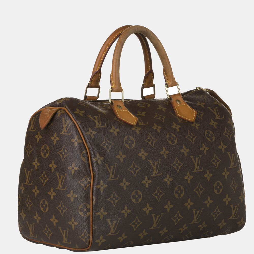 

Louis Vuitton Brown Monogram Speedy 30