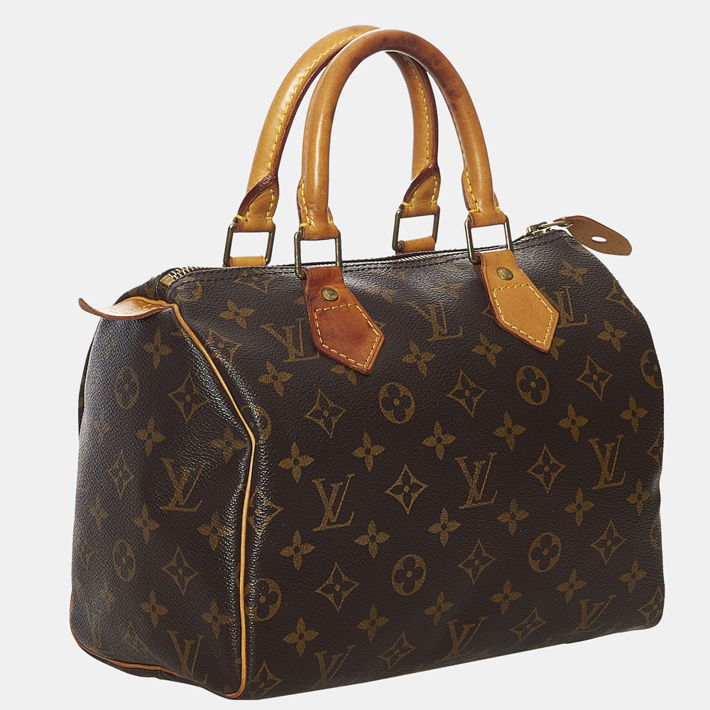 

Louis Vuitton Brown Monogram Speedy 25