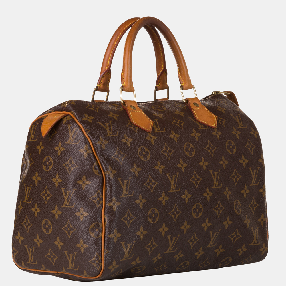 

Louis Vuitton Brown Monogram Speedy 30