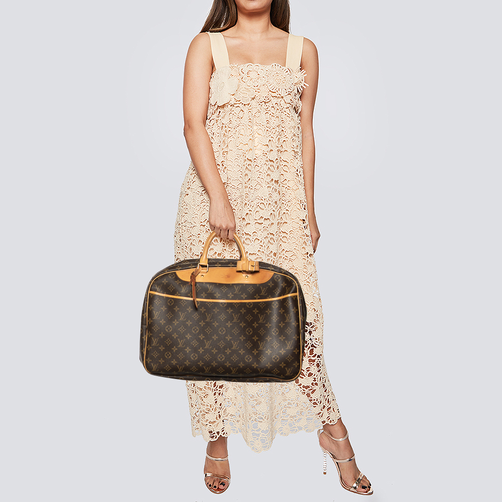

Louis Vuitton Monogram Canvas Alize 24 Heures Soft Suitcase, Brown